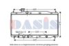 AKS DASIS 010025N Radiator, engine cooling